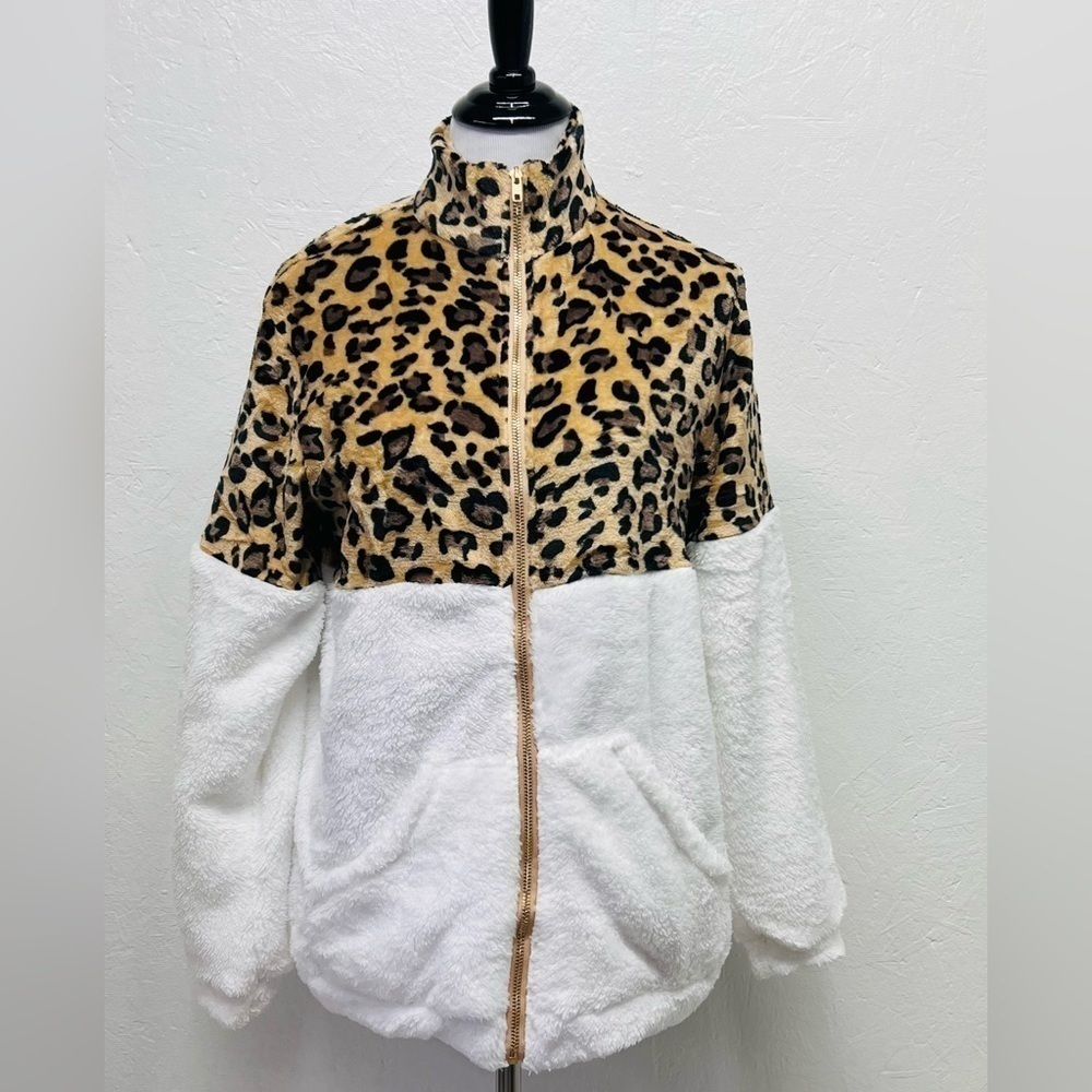 Women’s Sherpa Zip Up Top/Jacket - S